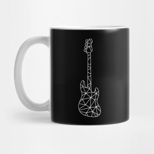 Geometric Line Bass Guitar Mug